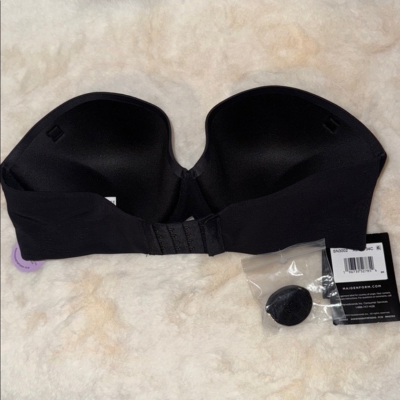 Maidenform Dreamwire Strapless Padded Lift Underwire Bra Black Size 34C - Picture 8 of 11